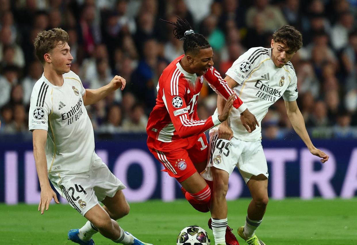 欧冠首回合：姆巴佩破门无力回天，皇马主场遭德甲霸主逆转